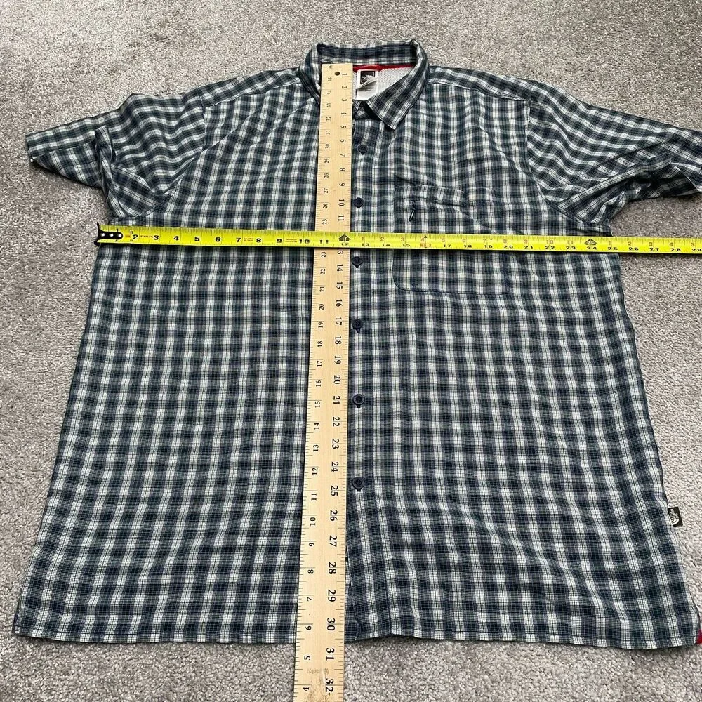 The North Face Plaid Shirt Mens XL Multicolor Short Sleeve Casual Outdoor Top